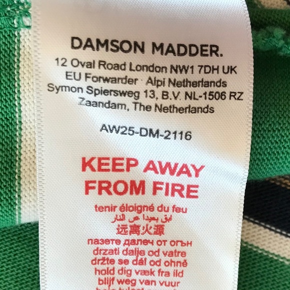 DAMSON MADDER 100% ORGANIC COTTON CASSIA SHRUNKEN RUGBY - Picture 13 of 14